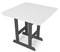Polymer 44" Square Dining Table