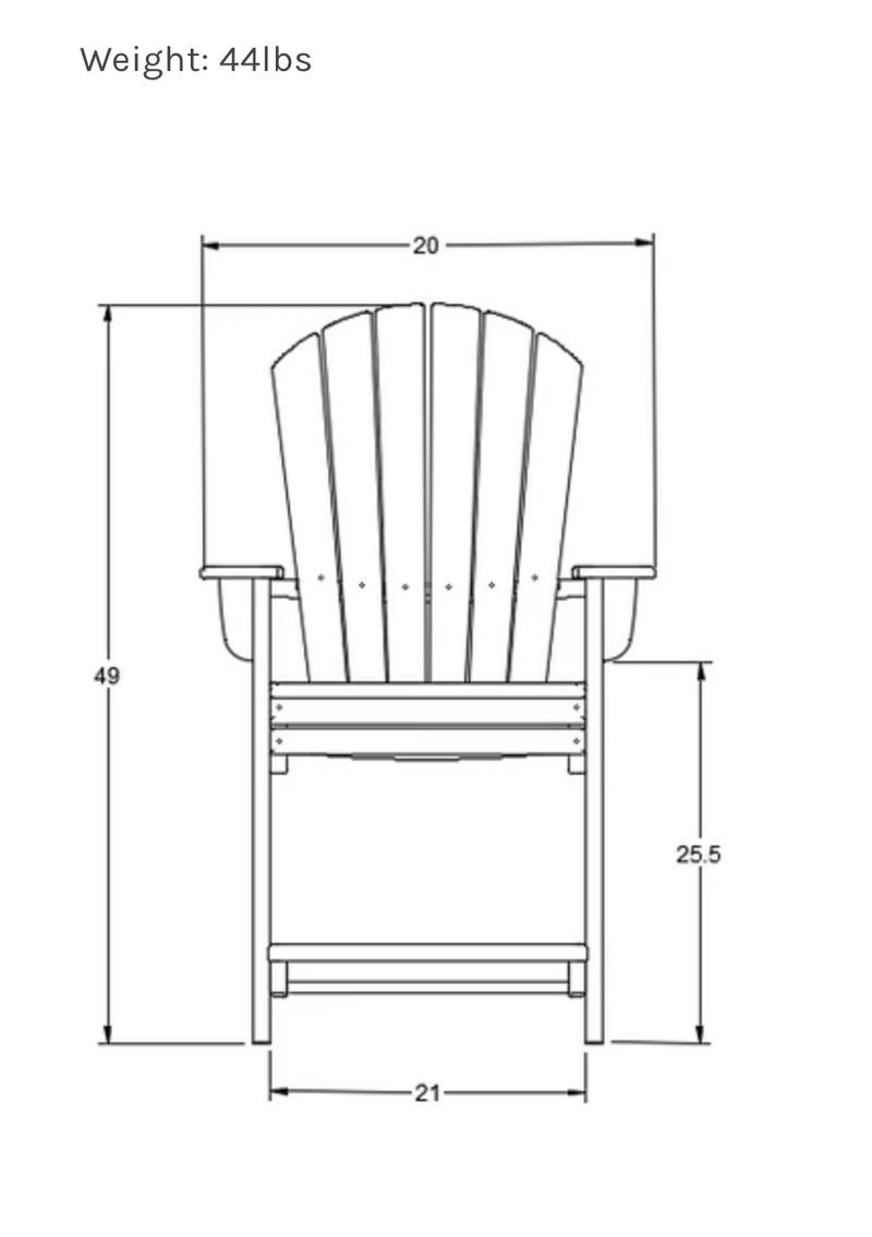 QS Polymer Counter Chair