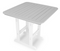 QS Polymer 44" Square Dining Table